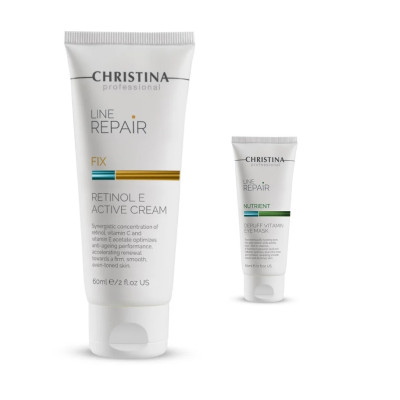 LINE REPAIR FIX RETINOL E ACTIVE CREAM  Крем з ретинолом та вітаміном Е  +ПОДАРУНОК міні