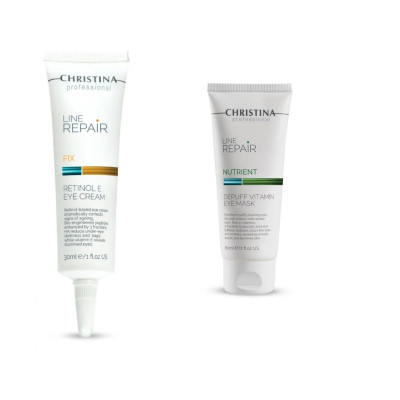 LINE REPAIR FIX RETINOL E EYE CREAM  Делікатний крем для шкіри навколо очей з ретинолом та вітаміном Е  +ПОДАРУНОК міні