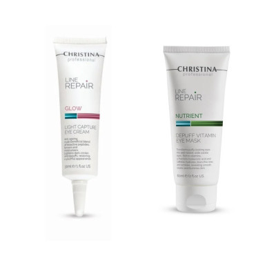 LINE REPAIR GLOW LIGHT CAPTURE EYE CREAM  Багатофункціональний крем для шкіри навколо очей  +ПОДАРУНОК міні