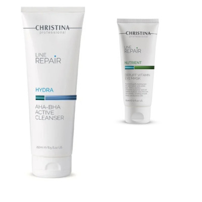 LINE REPAIR HYDRA AHA-BHA ACTIVE CLEANSER  Делікатний очищувач з AHA та BHA кислотами + ПОДАРУНОК міні