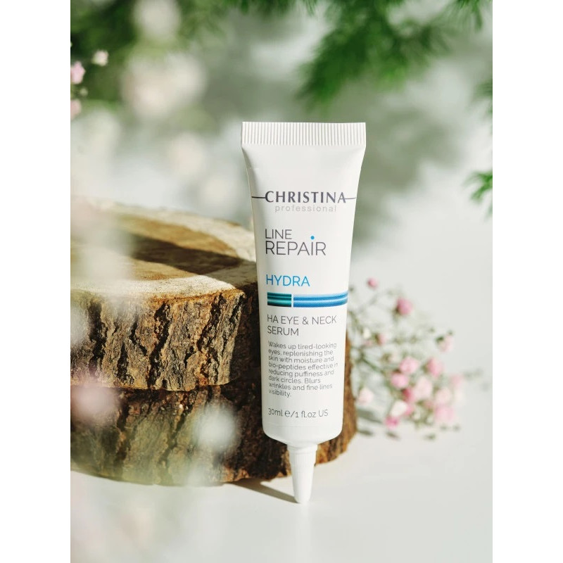 LINE REPAIR HYDRA HA EYE & NECK SERUM  Сыворотка для кожи вокруг глаз и шеи  + ПОДАРОК мини