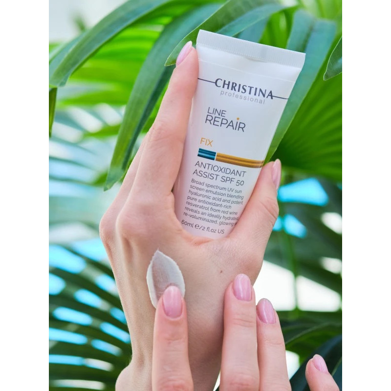 LINE REPAIR FIX ANTIOXIDANT ASSIST SPF50  Лёгкий крем-лосьон СПФ 50 + ПОДАРОК мини