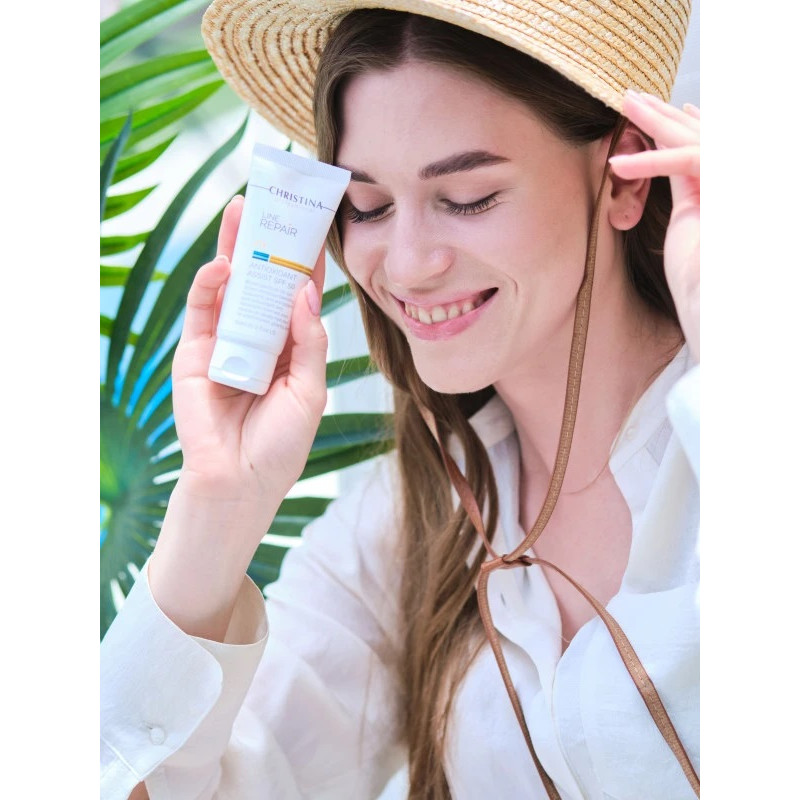 LINE REPAIR FIX ANTIOXIDANT ASSIST SPF50  Лёгкий крем-лосьон СПФ 50 + ПОДАРОК мини